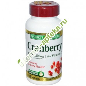      4200  100  (Natures Bounty Cranberry Fruit 4200 mg Plus Vitamin C)