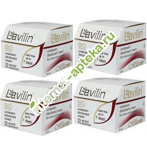     -   ( 4   10 ) Hlavin Lavilin Bio Balance Underarm Deodorant Cream 4x10 ml (1009NAB)