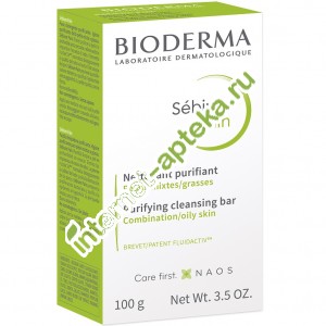 Биодерма Себиум Мыло 100 г. Bioderma Sebium Pain Purifying cleansing bar (028613)