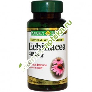 Нэйчес Баунти Эхинацея натуральная 400 мг 100 капсул (Natures Bounty Echinacea 400 mg)