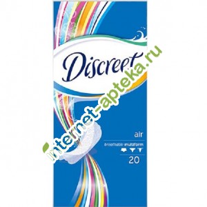 Discreet Прокладки ежедневные Део Мультиформа 20 штук (Дискрит прокладки)