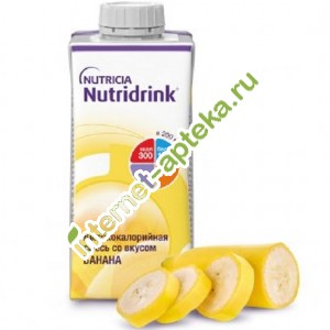 Нутридринк смесь для энтерального питания со вкусом Банана пакет 200 мл Nutridrink