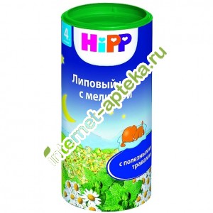 Хипп Чай липовый цвет с мелиссой с 4 месяцев 200 г. HiPP