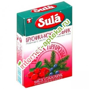 Sula (Зула) Леденцы диабетические Брусника и Можжевельник 40 г. Sula (Зула) Леденцы диабетические Брусника и Можжевельник 40 г.