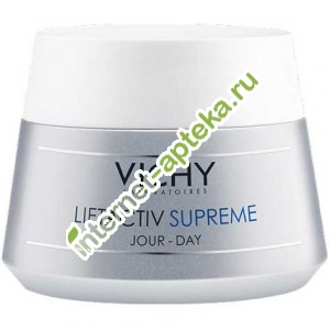 Виши Лифтактив Супрем Крем для лица против морщин для упругости сухой и очень сухой кожи 50 мл Vichy Liftactiv Supreme Jour Day Cream anti-wrinkles care Dry to Very Dry Skin (V89118201)