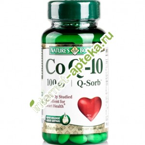 Нэйчес Баунти Коэнзим Q-10 100 мг 60 капсул (Natures Bounty CoQ-10 100 mg)