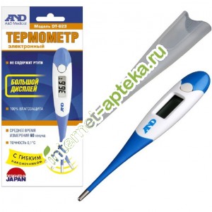 Термометр AND медицинский электронный с гибким наконечником DT-623 (Эй энд Ди)