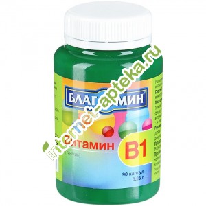 Благомин Витамин В1 (Тиамин) 0,25 г. 90 капсул