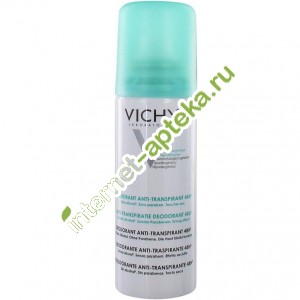     48     125  Vichy Traitement Anti-transpirant aerosol 48h Transpiration intense (V2980620)