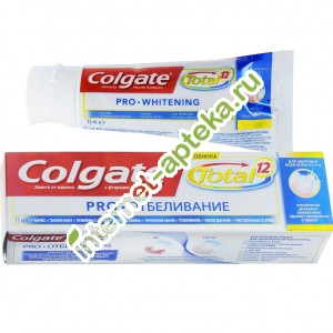 Колгейт Зубная паста Total 12 Отбеливание 75 мл (Colgate)