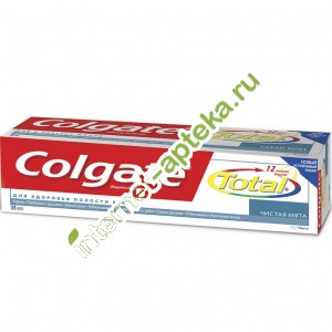Колгейт Зубная паста Total 12 Чистая мята 75 мл (Colgate)