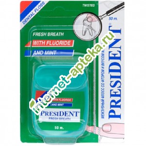          50  (President Dental Floss with flupride and mint)