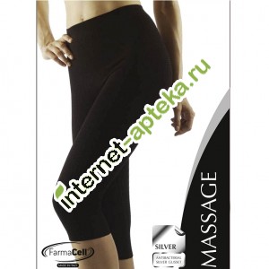 FarmaCell Áðèäæè Massage Silver X-Static ñ ñåðåáðÿíîé íèòüþ îò öåëëþëèòà Ðàçìåð M-L (44-48) öâåò ×åðíûé Àðòèêóë 522 FarmaCell Áðèäæè Massage Silver X-Static ñ ñåðåáðÿíîé íèòüþ îò öåëëþëèòà Ðàçìåð M-L (44-48) öâåò ×åðíûé Àðòèêóë 522