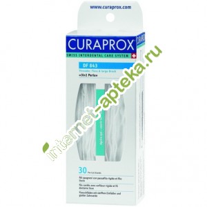 Курапрокс Нить межзубная нейлоновая 3 в 1 PERIO DF843 70 сантиметров 30 штук (Curaprox)