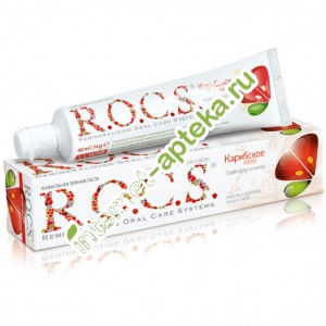 Rocs Зубная паста Грейпфрут и Мята 74 мл (Рокс)