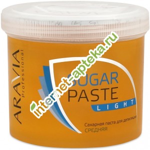 Aravia Professional Паста сахарная для шугаринга ЛЕГКАЯ средней консистенции 750 г. (А1017) Аравия
