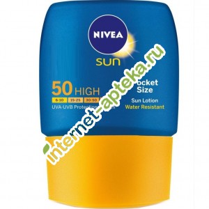 Нивея Сан Лосьон солнцезащитный Увлажняющий Мини-формат SPF30 50 мл Nivea Sun (85858)