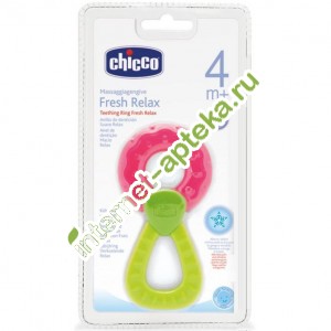 Чикко Игрушка-прорезыватель с водой Fresh Relax с 4 месяцев Розовая (Chicco)