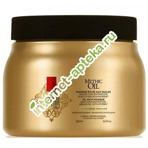 Loreal Professional MYTHIC OIL Ìàñêà ÌÈÒÈÊ ÎÉË ïèòàòåëüíàÿ äëÿ ïëîòíûõ âîëîñ 500 ìë Ëîðåàëü (E1857500) Loreal Professional MYTHIC OIL Ìàñêà ÌÈÒÈÊ ÎÉË ïèòàòåëüíàÿ äëÿ ïëîòíûõ âîëîñ 500 ìë Ëîðåàëü (E1857500)