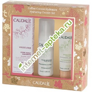 Caudalie Виносурс НАБОР (Крем-сорбет увлажняющий 40 мл + Мусс очищающий 50 мл + Маска увлажняющая 15 мл) Vinosource (2400) Кадали, Кодали Caudalie Виносурс НАБОР (Крем-сорбет увлажняющий 40 мл + Мусс очищающий 50 мл + Маска увлажняющая 15 мл) Vinosource (2400) Кадали, Кодали