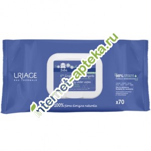            70  Uriage Baby 1eres Lingettes Nettoyantes (05749)