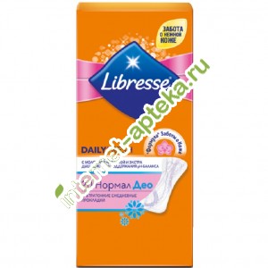 Libresse Прокладки Ежедневные Daily Fresh Normal Ultra 20 штук (Либресс прокладки)