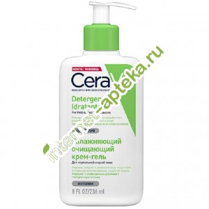 ЦераВе Крем-гель увлажняющий очищающий для нормальной и сухой кожи лица и тела 236 мл CeraVe Hydrating cleanser for normal and dry skin (097820)