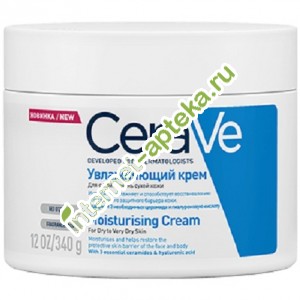 ЦераВе Крем увлажняющий для сухой и очень сухой кожи лица и тела 340 мл CeraVe Moisturising Cream for dry and very dry skin (112500)