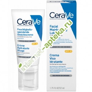 ЦераВе Лосьон увлажняющий для нормальной и сухой кожи лица SPF25 52 мл CeraVe Moisturising Lotion for normal and dry skin (102401)