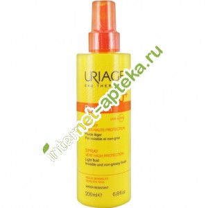 Урьяж Барьесан Спрей солнцезащитный SPF50+ 200 мл Uriage Bariesun Spray tres haute protection SPF50+ (1406)