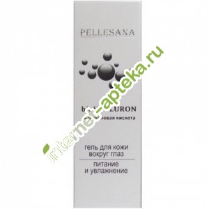 Пеллесана Гель для кожи вокруг глаз Гиалуроновая кислота питание и увлажнение 15 мл (Pellesana)