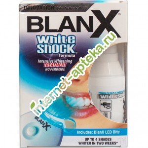 Бланкс Паста зубная Отбеливающий уход с световым активатором 50 мл Blanx White Shock Treatment + Led Bit