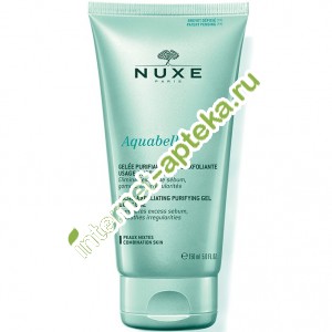 Нюкс Аквабелла Гель для лица нежный очищающий эксфолиирующий для ежедневного применения 150 мл Nuxe aquabella gelee micro-exfoliante usage quotidien (45995)