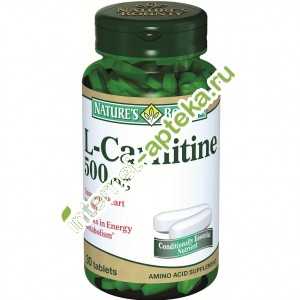 Нэйчес Баунти L-карнитин 500 мг 30 капсул (Natures Bounty L Carnitine 500 mg)