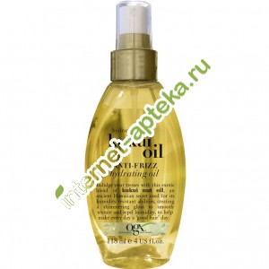 OGX Масло-спрей для волос для увлажнения и гладкости с маслом гавайского ореха 118 мл (ОГХ)