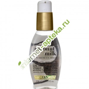 OGX Сыворотка для волос питательная против ломкости с молочком кокоса 118 мл (ОГХ)