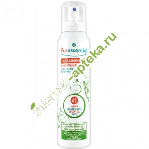 Пюресансьель Спрей для воздуха Очищающий 41 эфирное масло 200 мл Puressentiel Assainissant Purifying  Air Spray (02904)