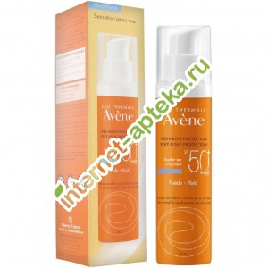 Авен Солнцезащитный флюид для лица SPF50+ 50 мл Avene Tres Haute Protection Fluide SPF50+ (С30961)