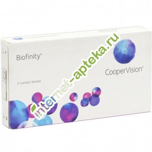 Biofinity Линзы контактные (-1.0) 3 штуки (Биофинити)
