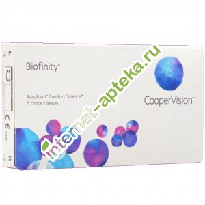 Biofinity Линзы контактные (-4.0) 6 штук (Биофинити)