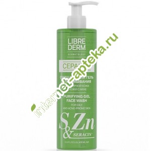Либридерм Серацин Гель очищающий для умывания очищающий 400 мл Librederm Seracin Purifying Gel Face Wash 400 ml (Л061142)