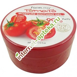 ФармСтей Гель для тела увлажняющий успокаивающий с экстрактом томата 300 мл FarmStay Tomato Moisture Soothing Gel (6953400)