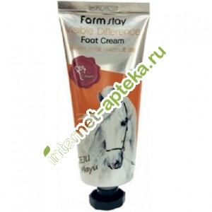 ФармСтей Крем для ног с лошадиным маслом 100 мл FarmStay Visible Difference Foot Cream Jeju Mayu (270590)