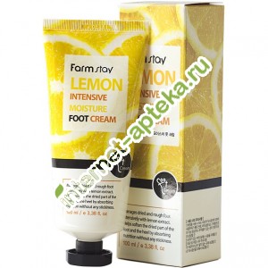 ФармСтей Крем для ног увлажняющий с экстрактом лимона 100 мл FarmStay Lemon Intensive Moisture Foot Cream (511968)
