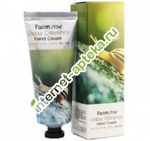 ФармСтей Крем для рук с муцином улитки 100 мл FarmStay Visible Difference Hand Cream Snail (510060)