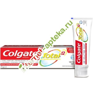 Колгейт Зубная паста Total 12 Чистая мята 20 мл (Colgate)