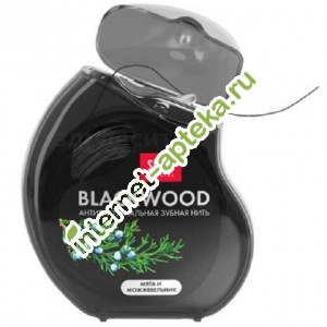 Splat Professional Зубная нить Blackwood антибактериальная черная Можжевельник и мята 30 метров (Сплат)