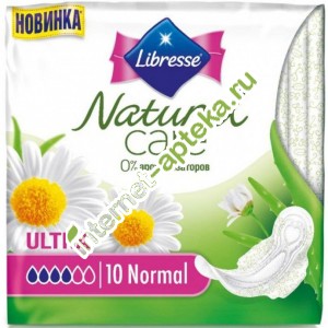 Libresse Прокладки Natural Care Ultra Normal 10 штук (Либресс прокладки)