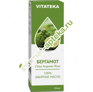 Витатека Масло бергамота эфирное 10 мл Vitateka