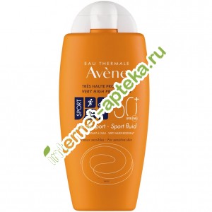 Авен Солнцезащитный флюид для лица СПОРТ SPF50+ 100 мл Avene Tres Haute Protection Fluide Sport SPF50+ (С71833)